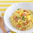 加熱はレンジ♪簡単カレーピラフ