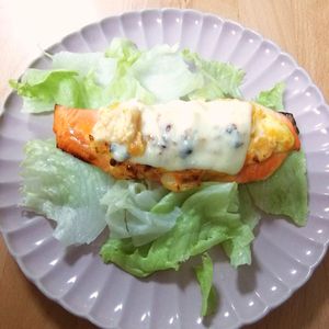 ゆいの作ってみた!投稿(【鮭のタルタル焼き】レンチン＆トースターでお手軽！)