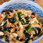 わかめたっぷり炒り豆腐【作り置き】