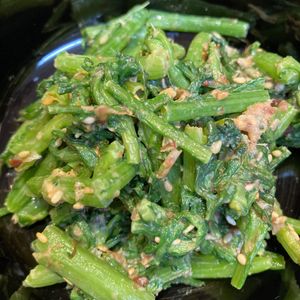 くだもの大好き🧡の作ってみた!投稿(春菊のごま味噌マヨサラダ【作り置き】)