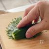 秒でできる＊大葉でくるっときゅうりの工程3