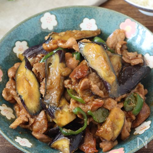 ご飯泥棒★豚こまとなすの甘辛スタミナ炒め