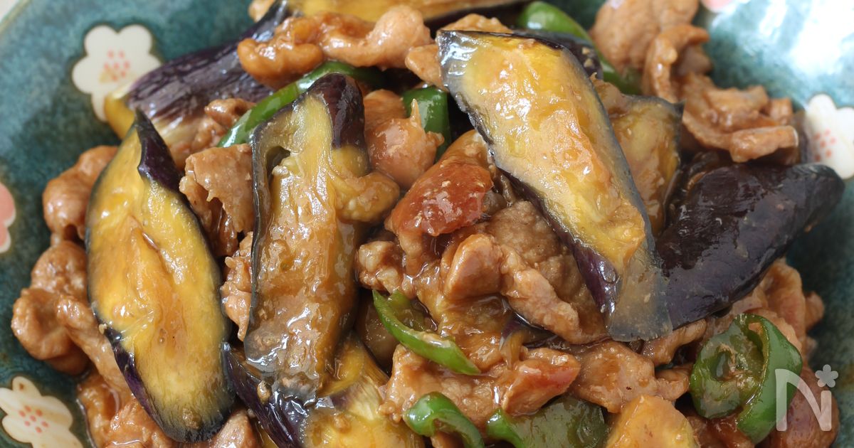 ご飯泥棒★豚こまとなすの甘辛スタミナ炒め