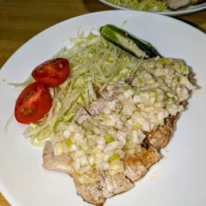 joe sanの作ってみた!投稿(にんにく香るネギ塩ポークソテー♩お肉柔らか♡夏バテ防止おかず)