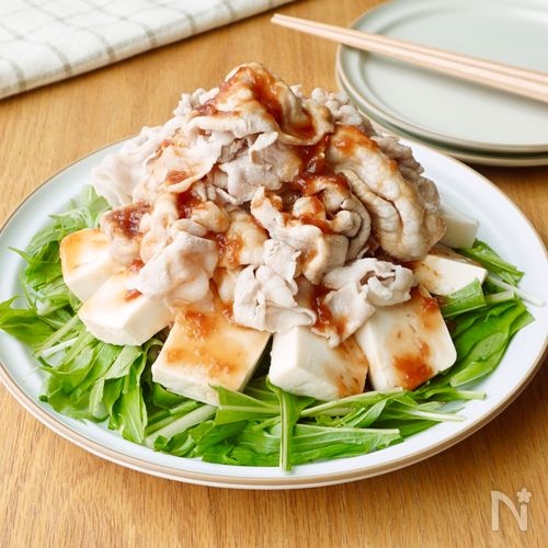 【梅だれ豚しゃぶ】梅でさっぱり食べやすい♪