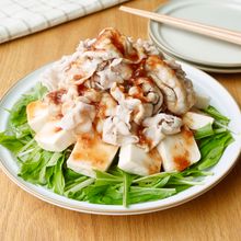 【梅だれ豚しゃぶ】梅でさっぱり食べやすい♪