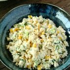ポテサラ風？！おからとコーンのサラダ