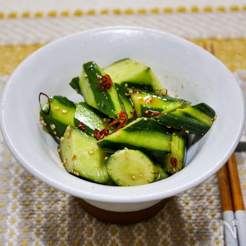 ポリポリ食べる「ピリ辛きゅうりの中華和え」