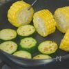 ズッキーニととうもろこしのパエリアの工程3