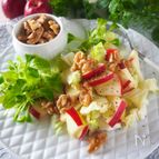 【白菜消費】白菜とりんごとくるみのサクサクサラダ