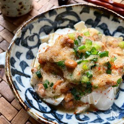《5分おつまみ》あと1品にピッタリ♪おろし納豆冷や奴
