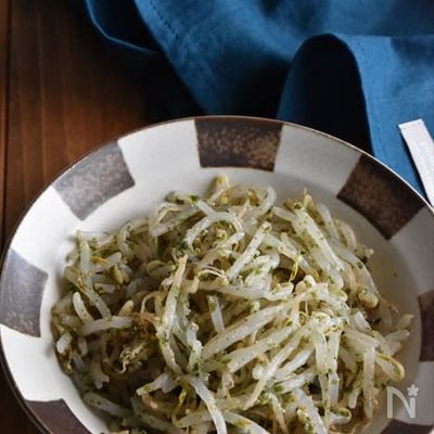 【もやしの「のり塩ナムル】レンジで簡単!野菜高騰お助けレシピ