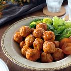 焼かずにふっくら☆煮込みミートボール。