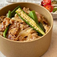 10分で完成！【豚オクラ丼】
