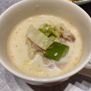 すみれの作ってみた!投稿(【豚バラ白菜のお豆腐ごま味噌スープ】コク旨♡満足スープ!)