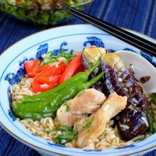 具材ゴロゴロ☆冷やし鶏南蛮ラーメン！