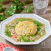 かにかまレタスのあんかけ卵チャーハン♪包丁いらずのおうち中華の工程5