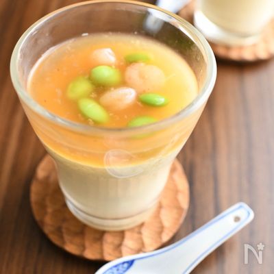 レンジで簡単！中華風あんかけ牛乳茶碗蒸し #牛乳消費レシピ