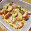 ナムディの作ってみた!投稿(鯖缶とトマトのバジルチーズ焼き/じゅわっとソースが美味しい♪)