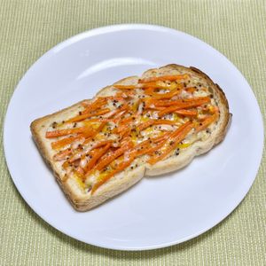 キャピタンの作ってみた!投稿(美肌や免疫アップにも！甘うま♪にんじんチーズトースト)