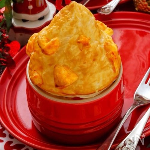 牛乳パックで作るクリスマスツリーパイシチュー