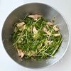 チキンと豆苗とくずし豆腐のおかずサラダ♩5分でヘルシーおかずの工程3
