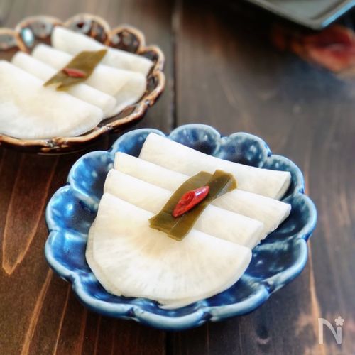 箸休めに♪ポリ袋で簡単千枚漬け