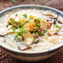 レンジで5分★味噌麻婆つゆ蕎麦トッピング