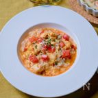【イタリア風雑炊】トマトのうまみ広がる消化のよい一皿♪