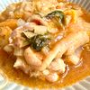 490169の作ってみた!投稿(*白菜と鶏肉の麻婆風ピリ辛とろみ煮*)