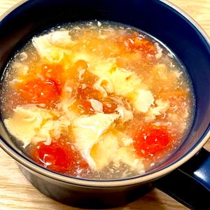 michuの作ってみた!投稿(トマト嫌いがハマった【トマたまスープ】)