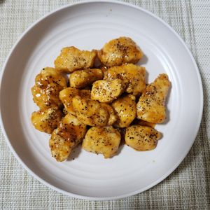 とももの作ってみた!投稿(大人気ささみシリーズ♪【甘辛レモンペッパーチキン】)