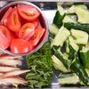つめた～い夏野菜の🤭💕にんにくごま油＆塩昆布和え🥗の工程2
