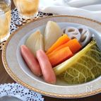 白だしで簡単☆サボイキャベツの和風ポトフ