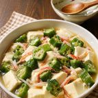 レンジで完成！【オクラと豆腐のとろみ煮】優しい味♪