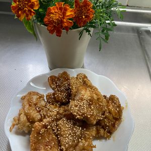 そら・ゆずの作ってみた!投稿(デパ地下で大人気！鶏もも肉の甘辛揚げ)