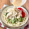 【混ぜるだけ◎濃厚スープ】冷しゃぶサラダのごまだれうどんの工程3