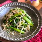 レンジで簡単♪もやしとニラのうま塩ナムル