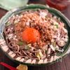 あったかつゆだくで食べる！月見納豆のぶっかけ蕎麦の工程3