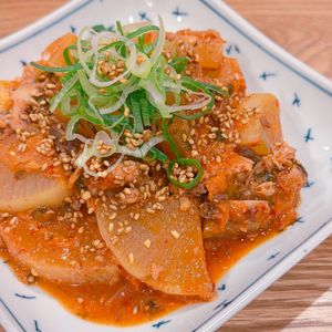 ミルクの作ってみた!投稿(サバ缶と大根のキムチ煮)