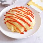 カップルで食べたい！簡単！でかでっかオムライス