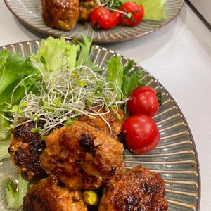 kkkの作ってみた!投稿(冷めても美味しい♡『枝豆と蓮根の甘酢つくね』お弁当にも♪)