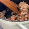 【ひき肉とほうれん草の旨辛濃厚スープ】具沢山で食べ応え◎の工程2