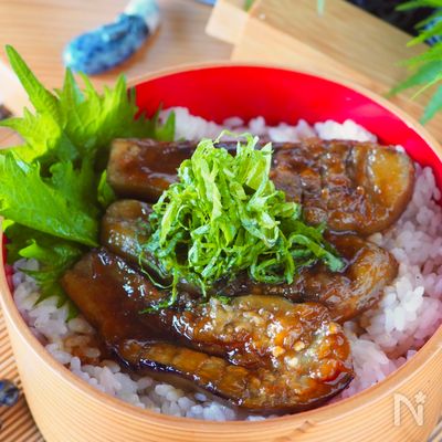 【タレが鰻屋さんみたい】食べたら茄子の蒲焼きどんぶり
