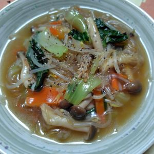 コスモスの作ってみた!投稿(もやしと春雨の中華あんかけ)