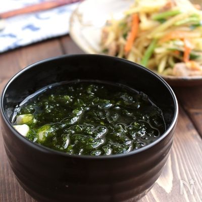 旬をいただく * 沖縄 アーサ(あおさ)汁