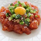 まぐろDEユッケ風