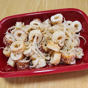 ナムディの作ってみた!投稿(レンジで簡単♩もやしとちくわのオイマヨあえ)