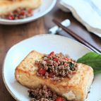 ナンプラーなしで作る。ガパオ風豆腐ステーキ