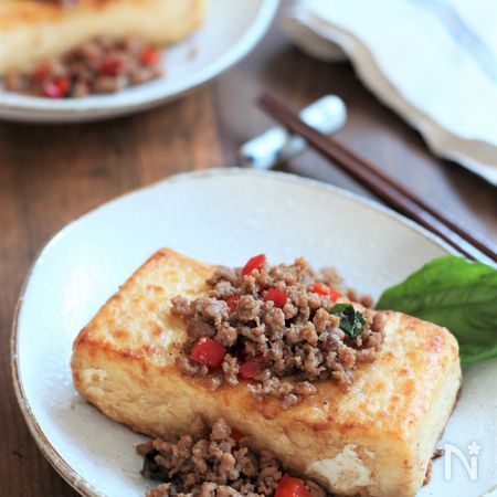 ナンプラーなしで作る ガパオ風豆腐ステーキ By 野島ゆきえ レシピサイト Nadia ナディア プロの料理家のおいしいレシピ